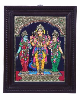Tanjore Painting Murugan Valli Theivanai