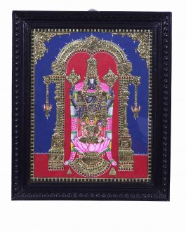 Tanjore Painting Perumal with Lakshmi