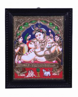 Tanjore Painting Butter Krishna
