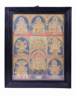 Tanjore Painting Asta Ganapathi