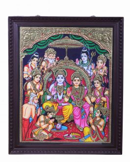 Tanjore Painting Ramar Pattabhishekham