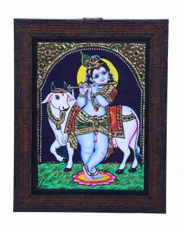 Tanjore Painting Cow Krishna