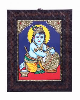 Tanjore Painting Butter Krishna