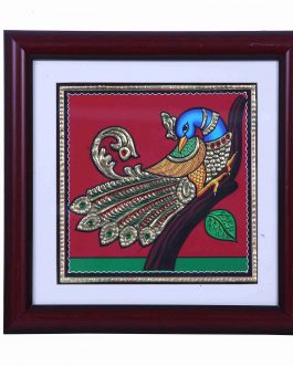 Tanjore Painting Peacock