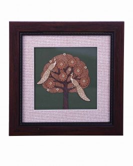 Wood Painting Peacock