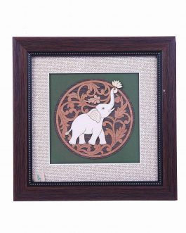 Wood Painting Elephant