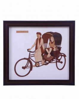 Wood Painting Rickshaw