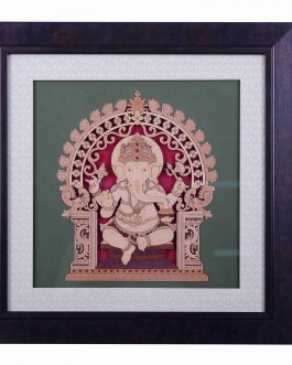 Wood Painting Ganesh
