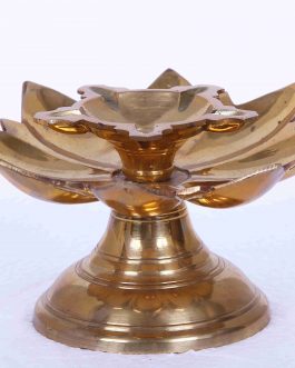 Brass Panchamuga Lotus Lamp