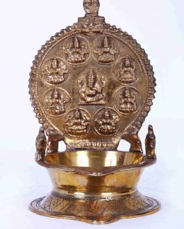 Brass Astalakshmi Lamp