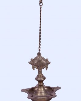 Brass 8 inch Chanku Chakra Hanging Lamp