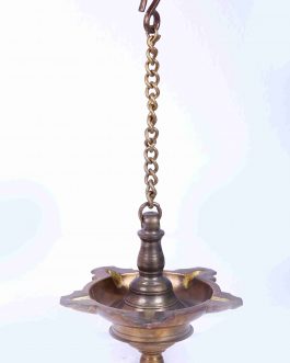Brass 6 inch Plain Hanging Lamp