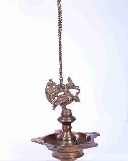 Brass 6 inch Plain Hanging Lamp
