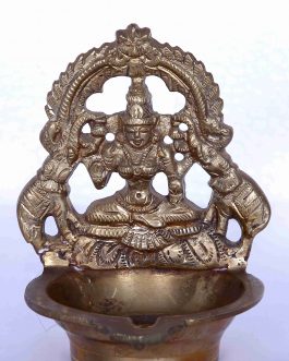 Brass 15 inch Gajalakshmi Lamp