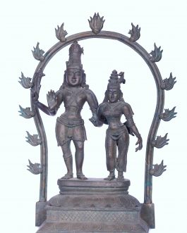 Bronze 14 inch Standing Parvathi with Thiruvatchi