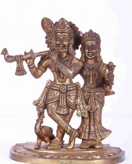 Brass RadhaKrishna