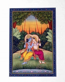 Silk Painting Radhakrishnan