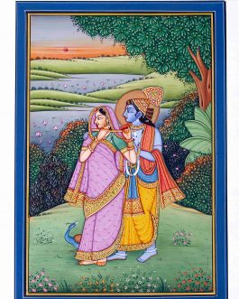 Silk Painting Radhakrishnan