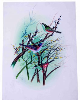 Silk Painting Birds