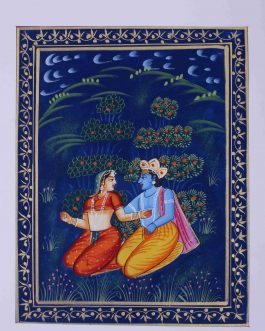 Silk Painting Radhakrishnan