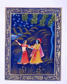 Silk Painting Radhakrishnan