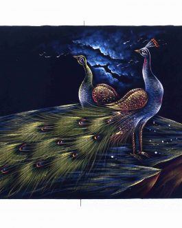 Velvet Painting Peacock