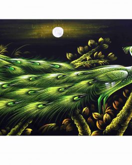 Velvet Painting Peacock