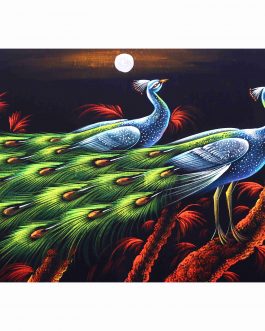 Velvet Painting Peacock