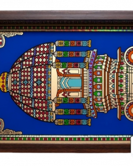 Glass Painting Charriot Tray