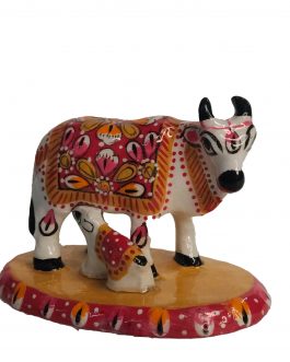 White Metal Cow and Calf