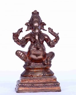 Bronze 3 inch Sitting Ganesh