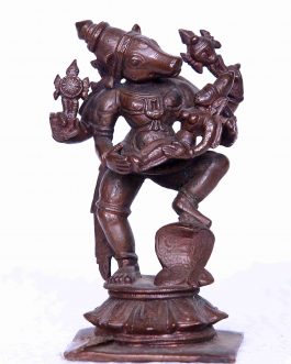 Bronze 3.5 inch Dancing Varahalakshmi