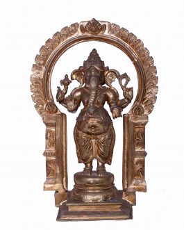 Bronze 18 inch Ganesh Standing with Thiruvatchi