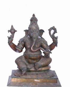 Bronze 24 inch Sitting Ganesh