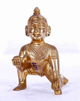 Brass Crawling Krishna