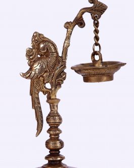 Brass Parrot Lamp