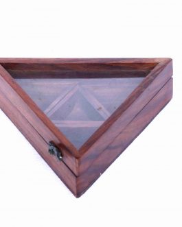 Saharanpur Wood Spices Box Triangle Shape