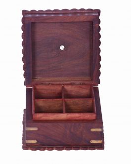 Saharanpur Wood Dry Fruit Carved Box