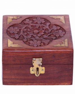 Saharanpur Wood Brass Work Box