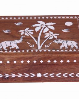 Saharanpur Wood Inlay Jewellery Box