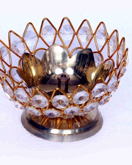 Brass Crystal Deepam