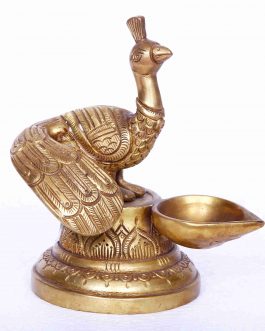 Metal works Peacock Lamp