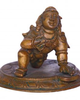 Bronze Crawling Krishna