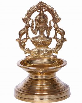 Brass Lamp Gajalakshmi Lamp