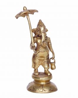 Brass Umbrella Ganesh