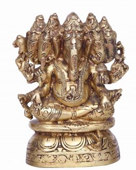 Brass Panchamuga Ganesh
