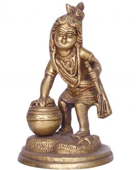 Brass Butter Krishna