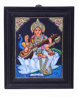 Tanjore painting Saraswathi