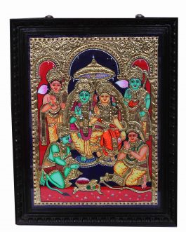 Tanjore paintings Ramar Pattabishekam