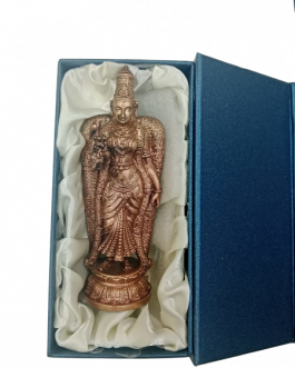 Bronze Meenakshi Amman 4.5 inch with Velvet Box
